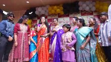 Suma Kanakala & Bulliraju inaugurated Vasavi Vastralaya in Sircilla