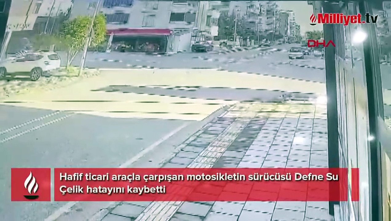 Kavşakta feci çarpışma! 16 yaşındaki motosiklet sürücüsü Defne Su hayatını kaybetti