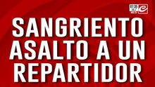 Sangriento asalto a un repartidor: el joven está herido
