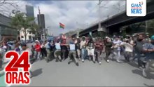 Mga raliyista at pulisya, nagkagirian sa ika-40 anibersaryo ng EDSA People Power Revolution; 6 pulis, sugatan | 24 Oras