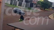 Veja como aconteceu acidente que deixou motociclista ferida no Neva
