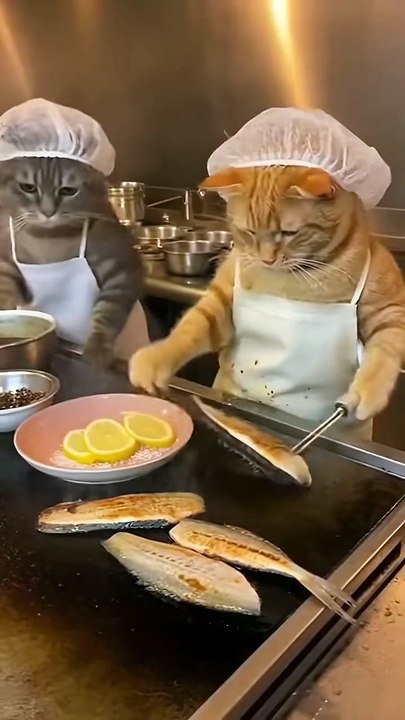 The head chef and sous chef got into a fight over who should flip the dish!