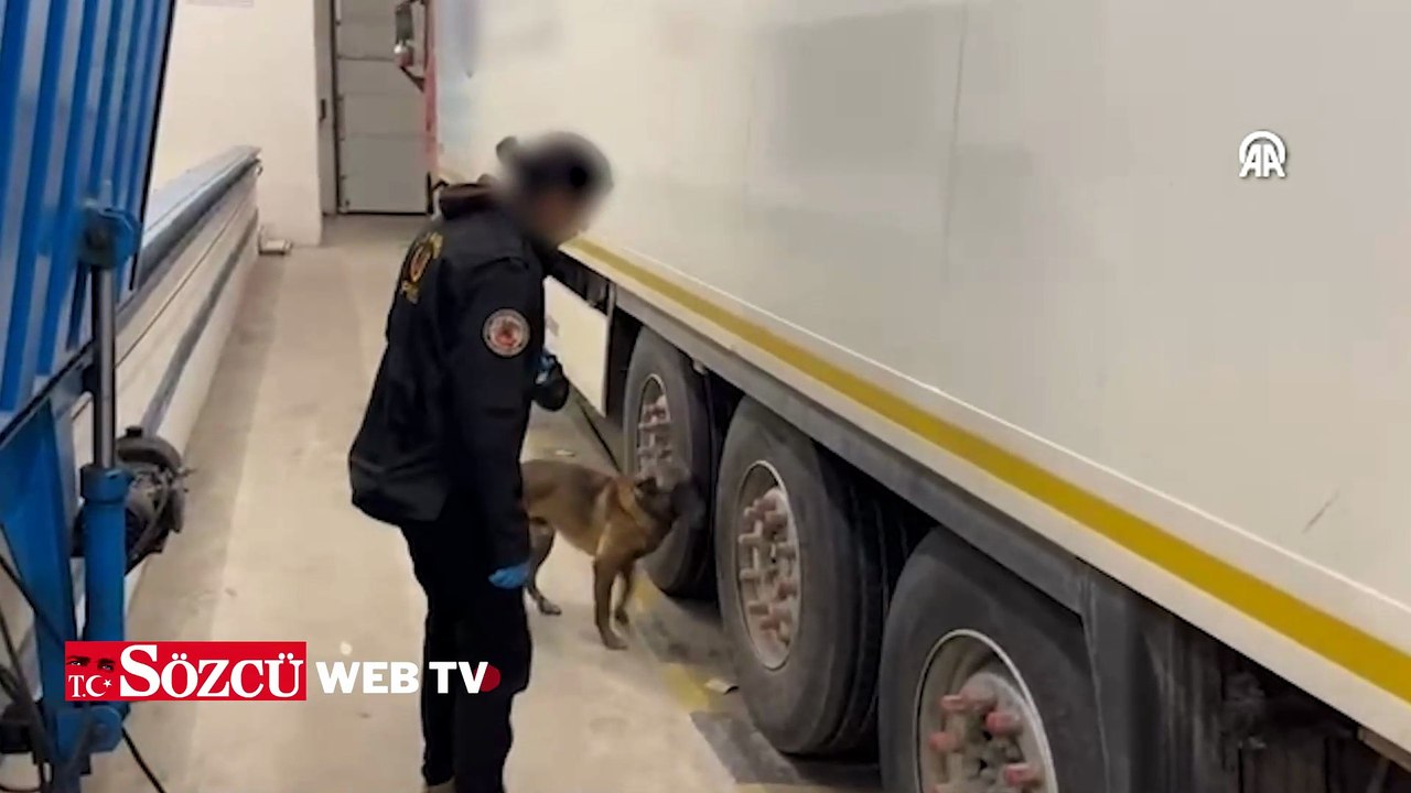 Hamzabeyli Sınır Kapısı'nda 22 kilo 500 gram skunk ele geçirildi