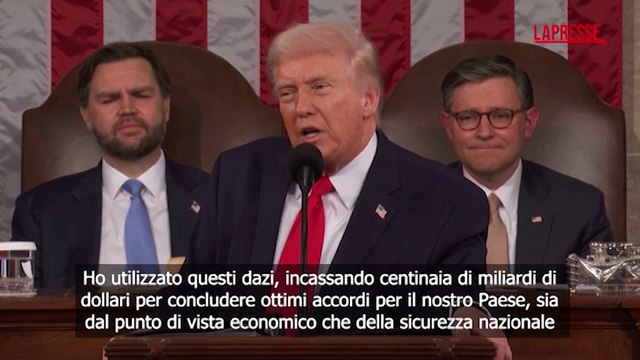 Stato dell'Unione, Trump: Sentenza Corte su dazi spiacevole e totalmente sbagliata