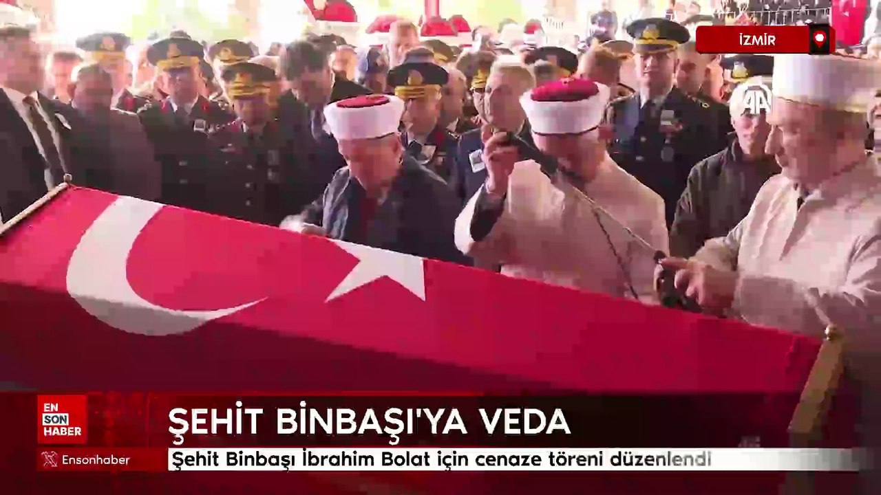 Şehit Binbaşı İbrahim Bolat için cenaze töreni düzenlendi