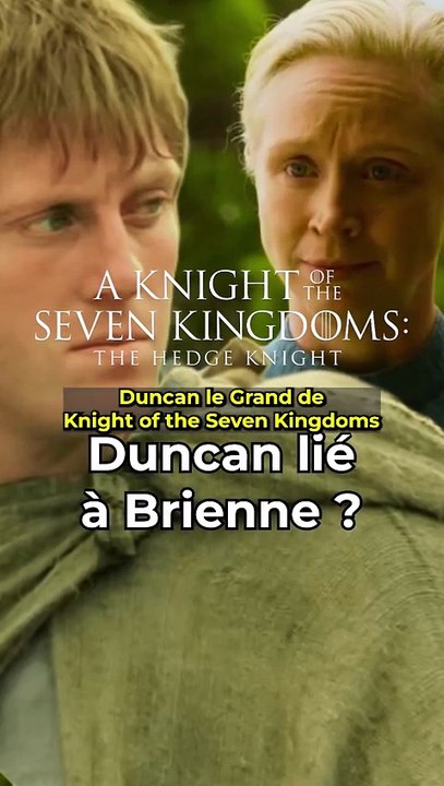 Comment ça Duncan et Brienne ?! #aknightofthesevenkingdoms #gameofthrones