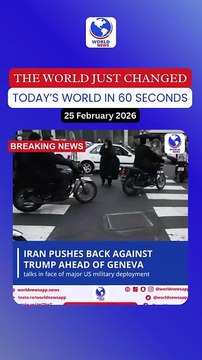 Iran pushes back against Trump ahead of Geneva talks in face of major US military deployment