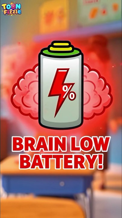Brain at 1% 🔋😂 #funny #cartoon