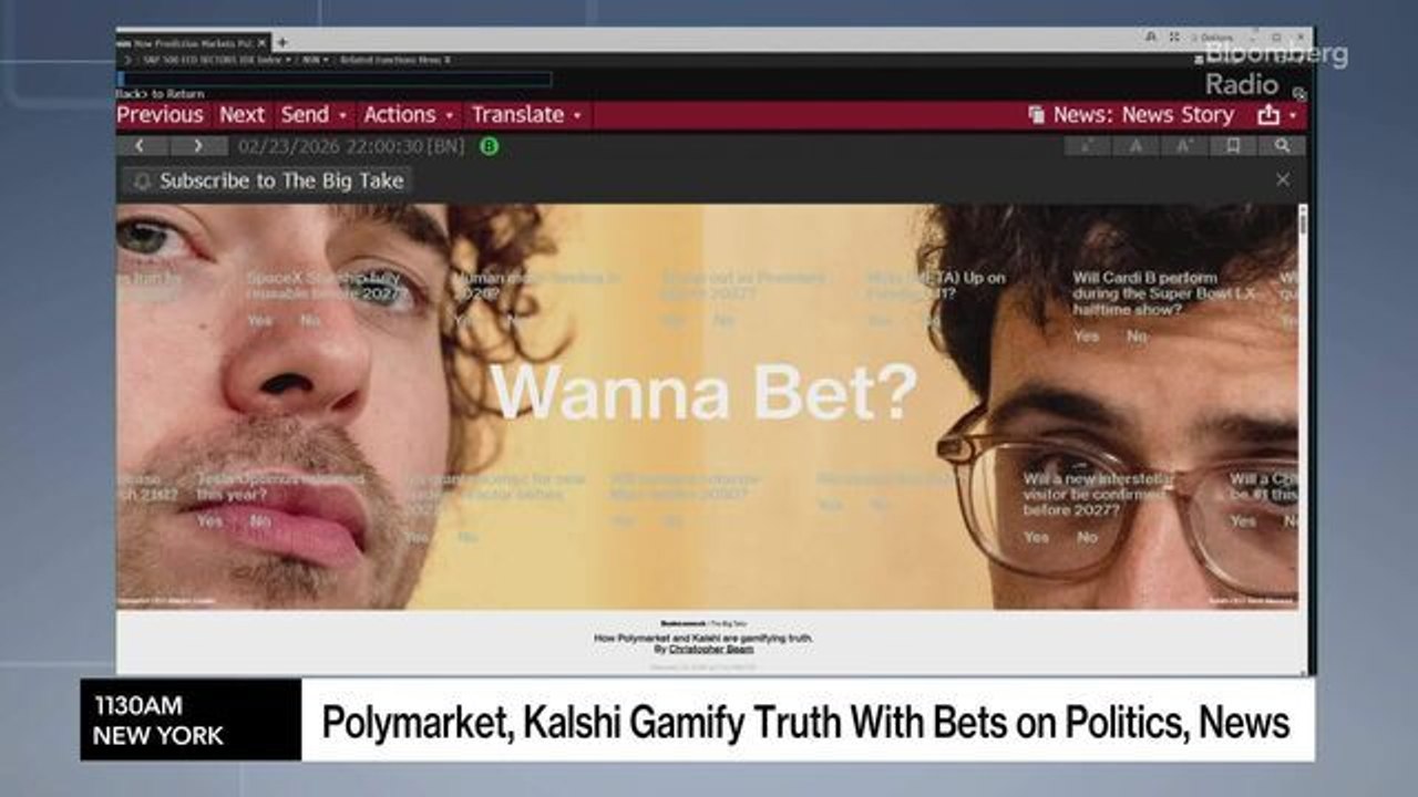 Polymarket, Kalshi Gamify Truth With Bets on Politics, News