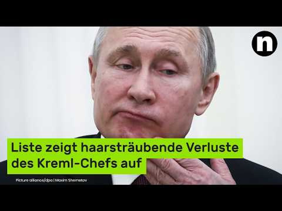 Mega-Verluste für Wladimir Putin: Liste zeigt haarsträubende Verluste des Kreml-Chefs auf