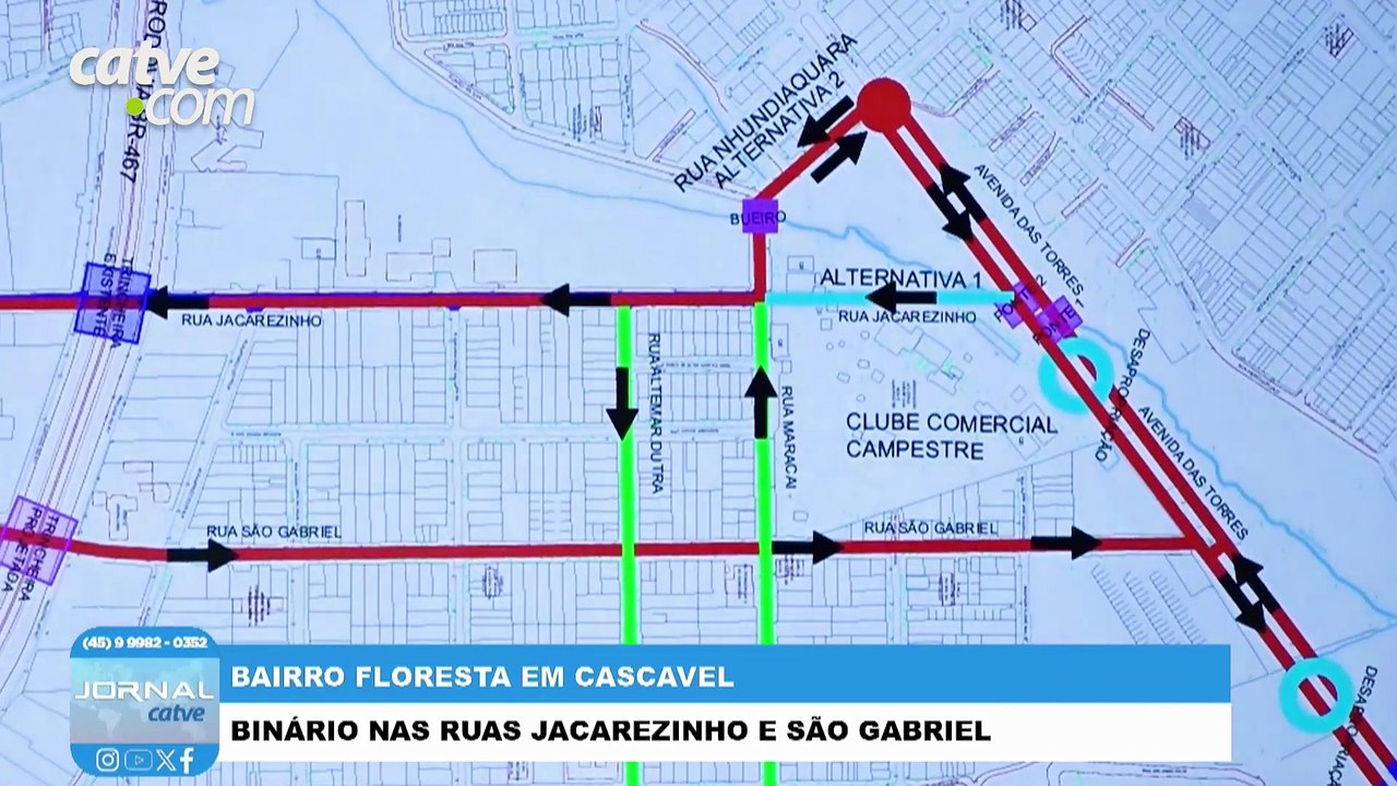 Contrato é assinado para projeto do binário das ruas Jacarezinho e São Gabriel