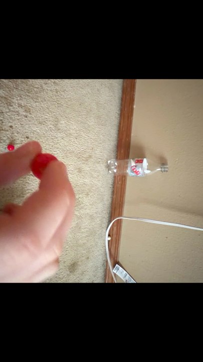 Water bottle trick shot