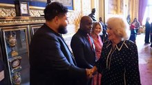 Queen meets celebrities at BBC 500 Words final