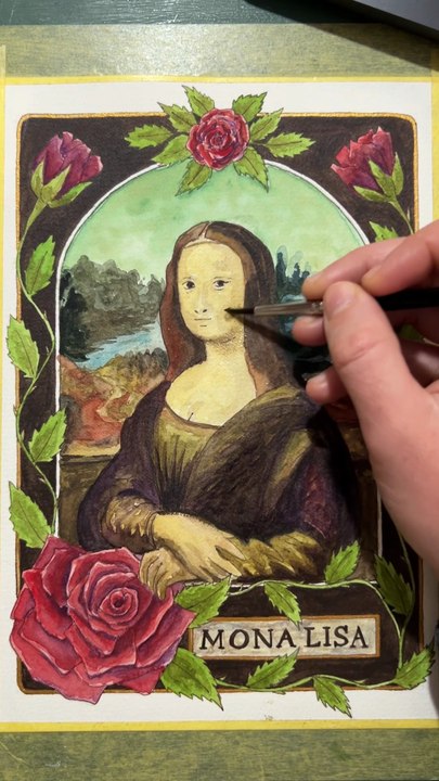 Peindre la Joconde à l'aquarelle