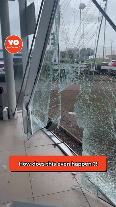 Showroom Devastated After Car Drives Through