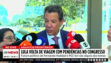 Lula volta de viagem com pendências no Congresso sobre futuro de Haddad e escala 6x1 | TEMPO REAL