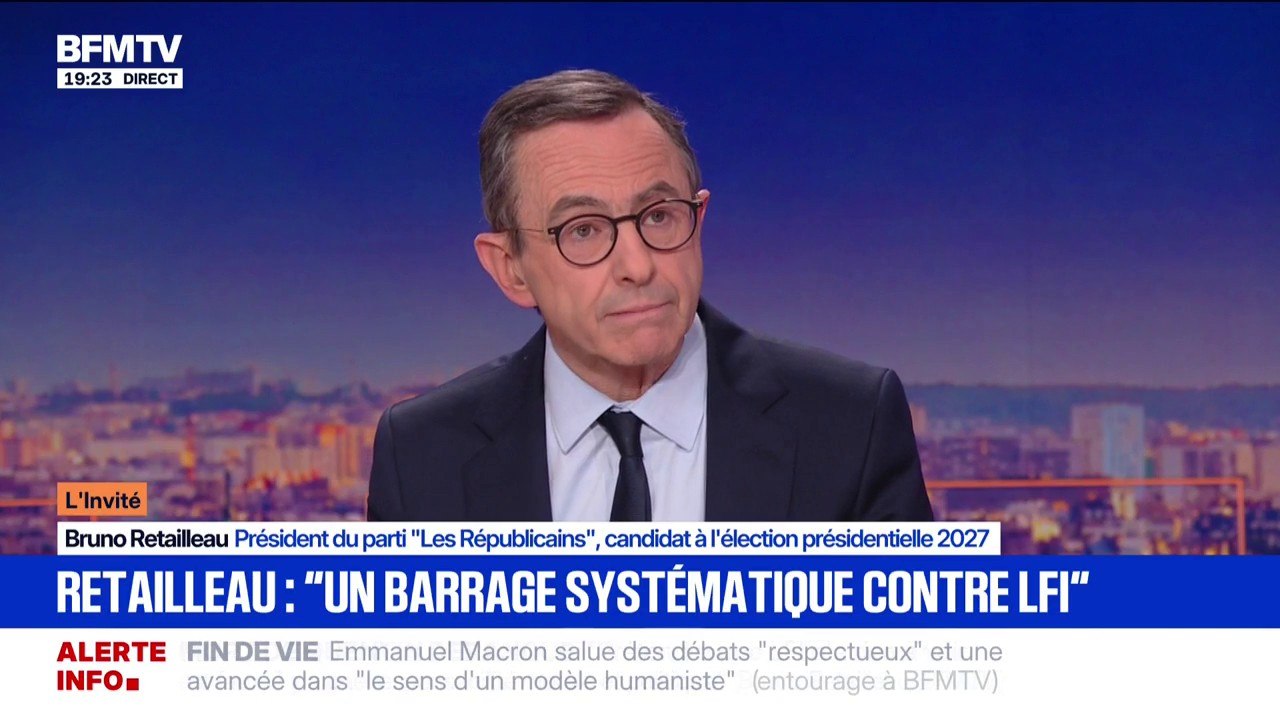 Municipales: Bruno Retailleau appelle "la gauche à ne pas faire d'alliances avec les Insoumis"