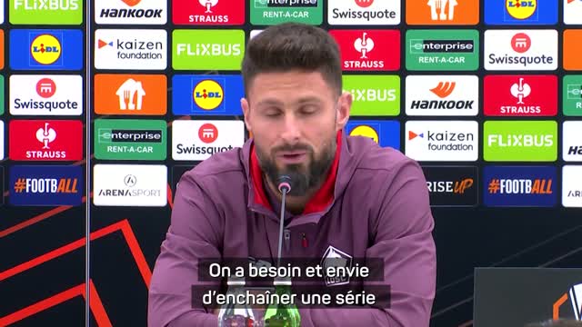 Lille - Giroud : "J'aime ces ambiances Coupe d'Europe"