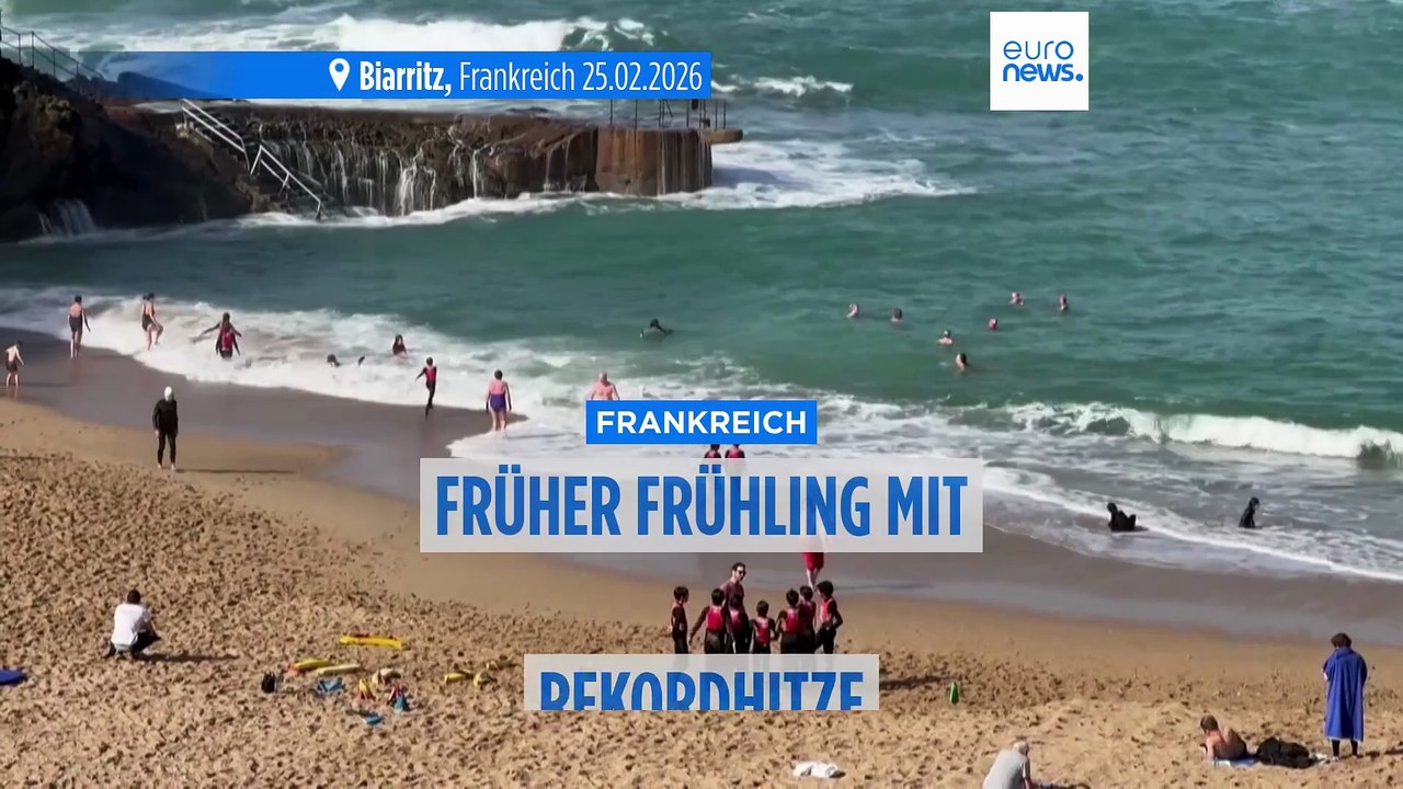 Hitzewelle in Frankreich: Rekordtemperaturen nach wochenlangem Regen