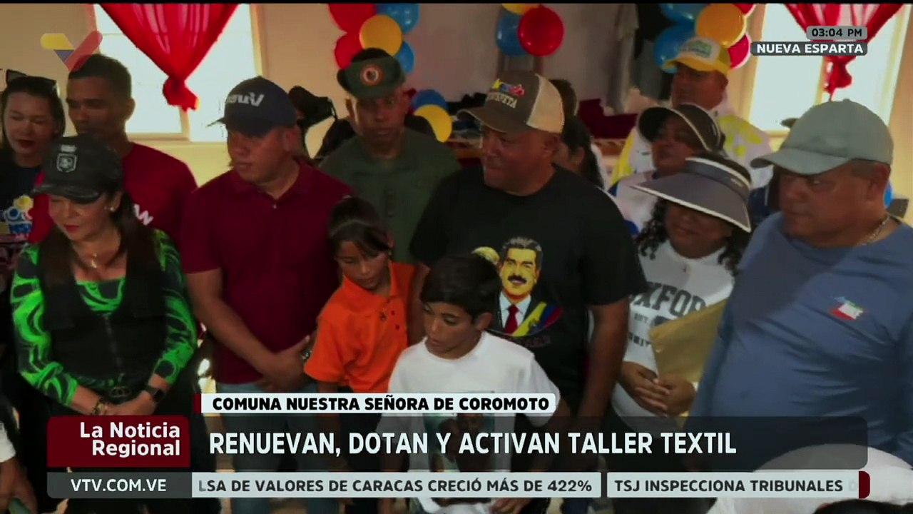 Nueva Esparta | Dotan con nuevos insumos al taller textil de la Comuna Nuestra Señora de Coromoto