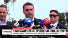TOM CONCILIADOR? Flávio Bolsonaro diz que conversará com Michelle para superar atritos