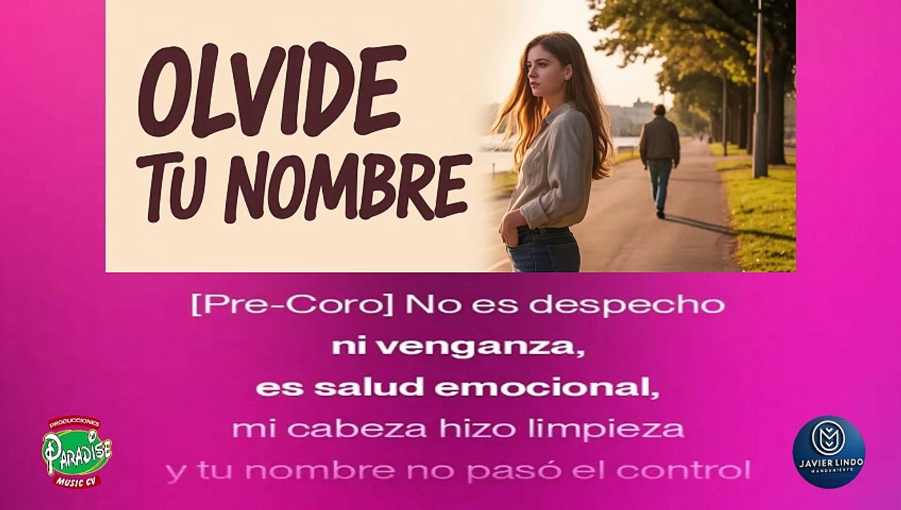 OLVIDE TU NOMBRE AUTOR JAVIER LINDO M.