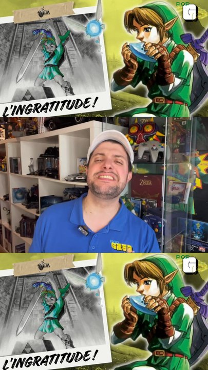 Zelda ocarina of time offrait déjà le regard d’une lourde responsabilité pour le jeune link obligé de sacrifier son enfance