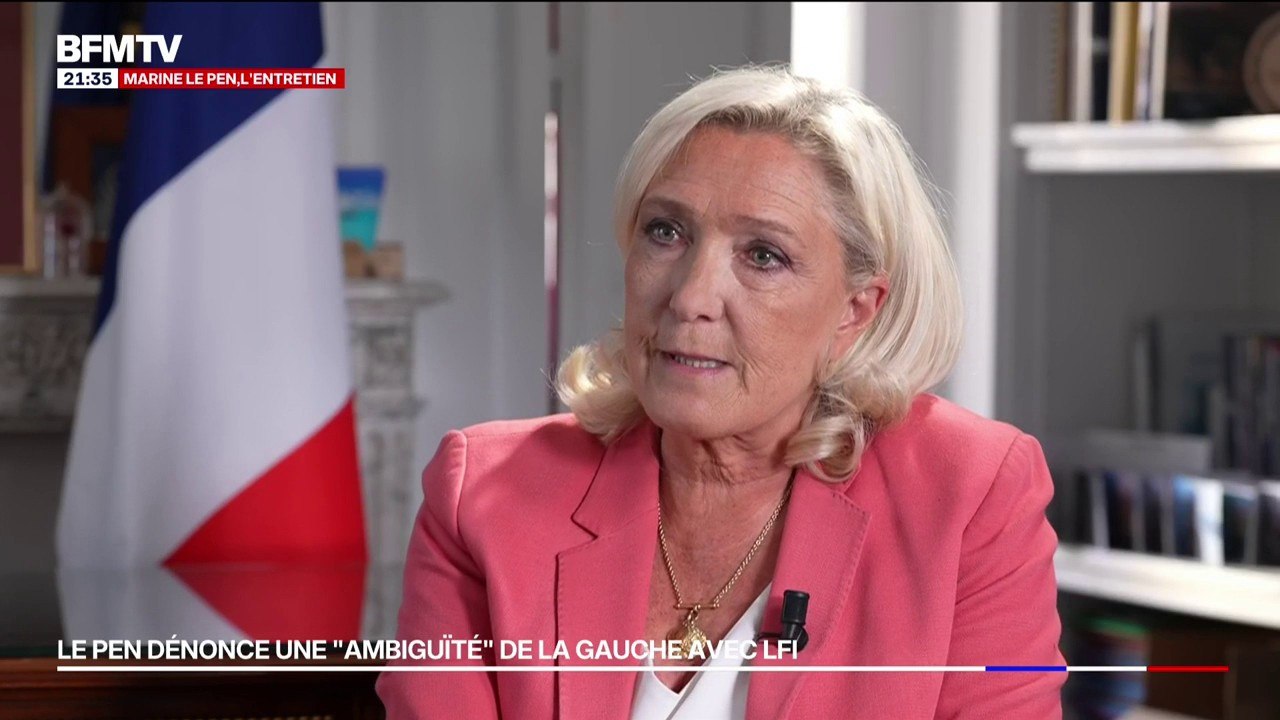 Marine Le Pen explique pourquoi le Rassemblement National n'a pas voté la motion de censure déposée par LFI