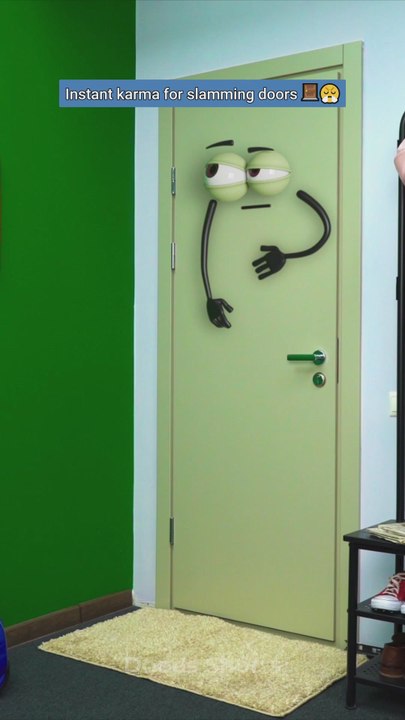 POV: your door finally hits back! 🚪👊 #funny #revenge