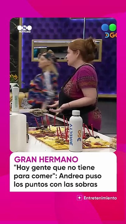 Andrea del Boca estalló contra sus compañeros por la comida en Gran Hermano: "
