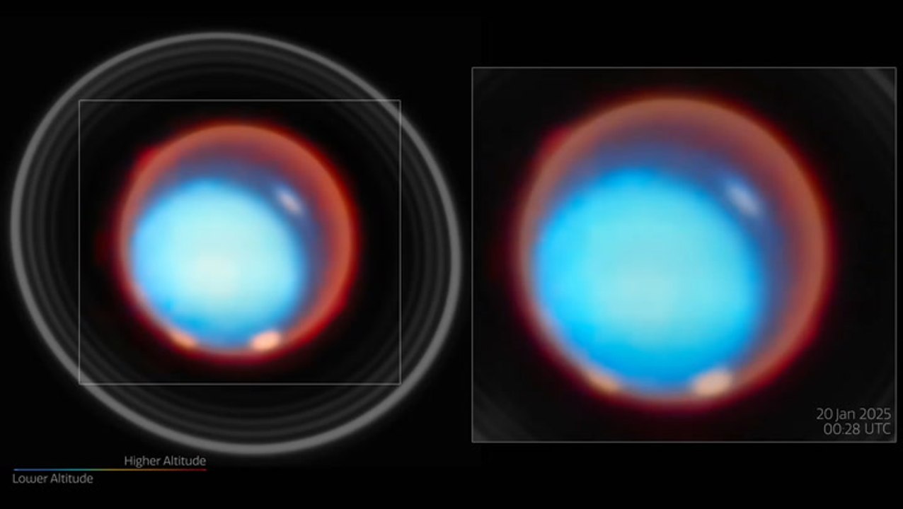 Astronomers capture first images of aurora on Uranus using powerful telescope