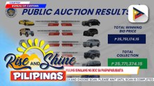 12 luxury vehicles, muling isinalang ng BOC sa pagpapasubasta; isa sa mga sasakyan ng pamilya Discaya, naibenta ng halos P7M | ulat ni Gab Villegas