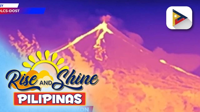 Pagbuga ng abo at pagdaloy ng lava, patuloy na naitatala ng Phivolcs sa Bulkang #Mayon
