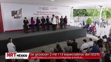 Se gradúan 2 mil 113 especialistas del ISSSTE; Martí Batres los convoca a integrarse al Instituto