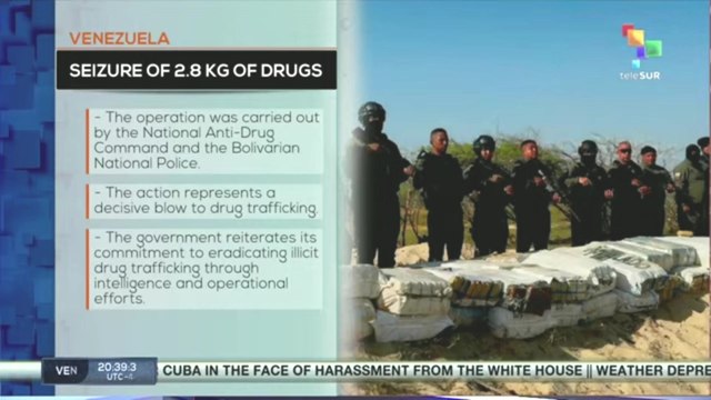 Venezuela | Authorities seize 2.8 kg of drugs in Zulia