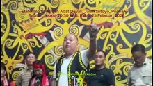 Orasi Yakobus Kumis Sekjen MADN falsafah Dayak hilang di pintu gerbang IKN Provinsi Kalimantan Timur