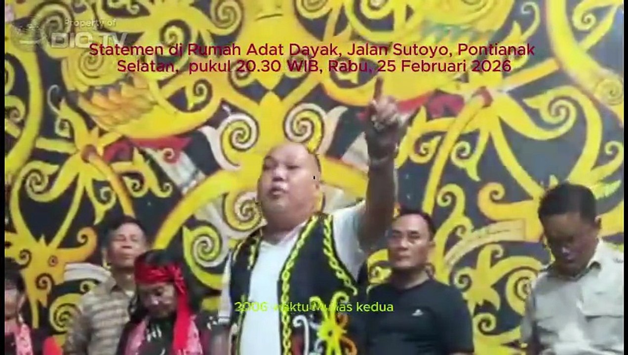 Orasi Yakobus Kumis Sekjen MADN falsafah Dayak hilang di pintu gerbang IKN Provinsi Kalimantan Timur