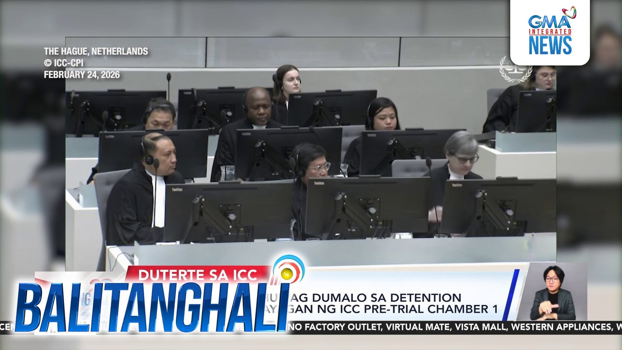 ICC allows Duterte not to attend review of detention hearing | Balitanghali