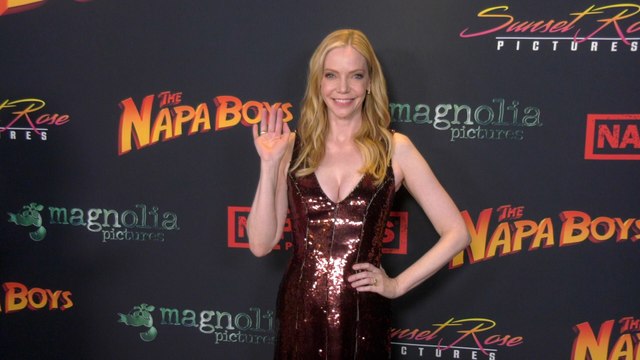 Riki Lindhome on the red carpet at the Los Angeles premiere screening of The Napa Boys