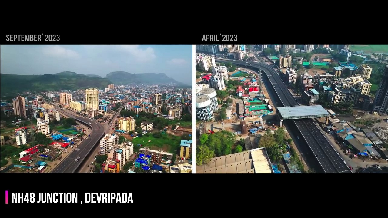 Airoli Katai Naka Freeway Progress_ September 2023 _ The Bridge Connecting Mumbai