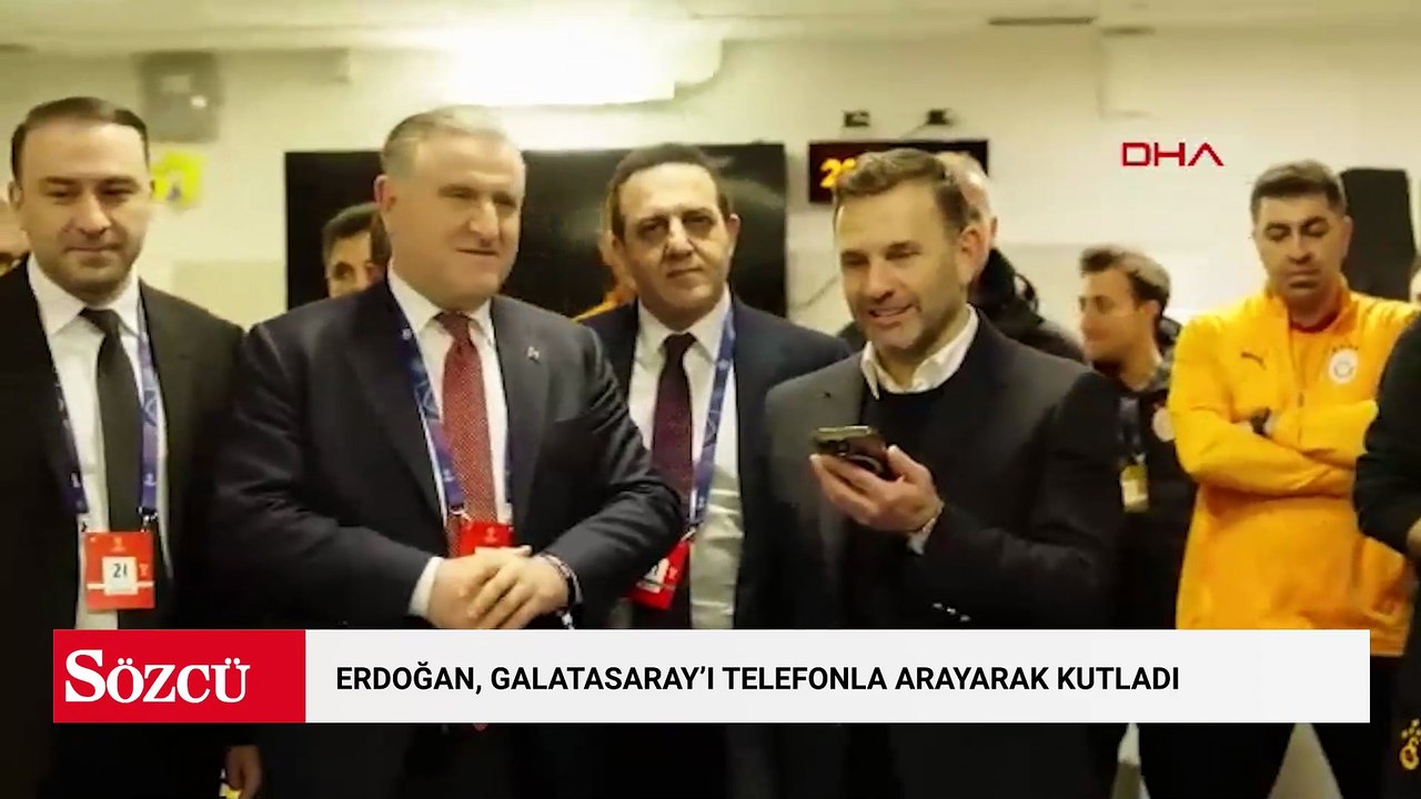 Erdoğan, Şampiyonlar Ligi'nde üst tura yükselen Galatasaray'ı telefonla arayarak kutladı