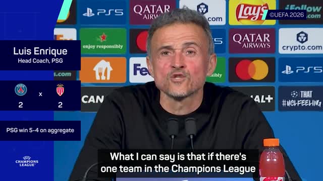 Enrique jokes next UCL opponents will be 'easier' as Chelsea and Barca loom