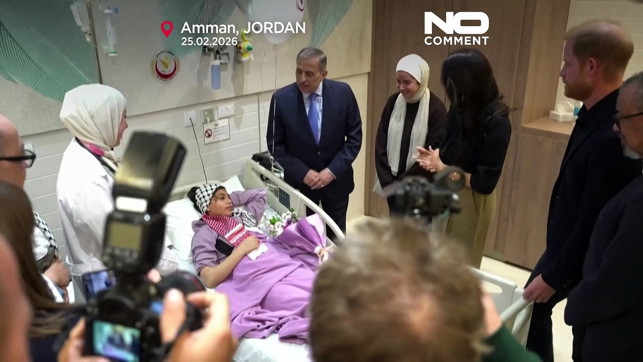Jordanien: harry und meghan besuchen gaza-evakuierte bei who-mission