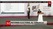 Presentan reforma electoral bajo 10 puntos importantes | Milenio Noticias, 25 de febrero de 2026