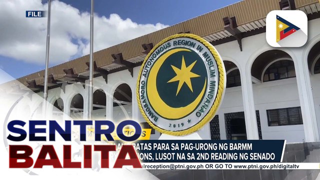 Panukalang batas para sa pag-urong BARMM Parliamentary elections, lusot na sa 2nd reading ng Senado; Comelec humiling sa Kongreso ng P100-M pondo | ulat ni Louisa Erispe