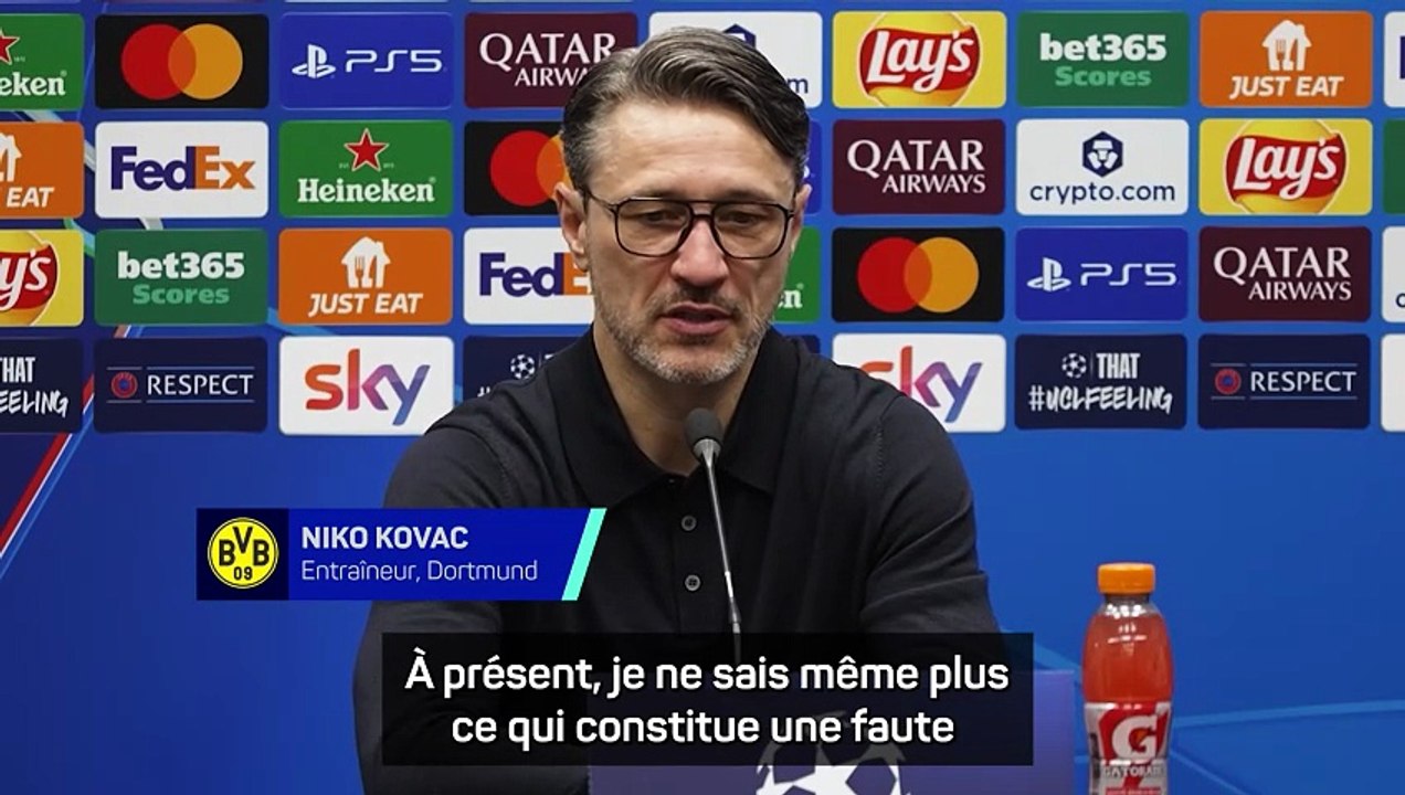 Kovac : "Je ne peux pas dire s'il y avait penalty ou non"