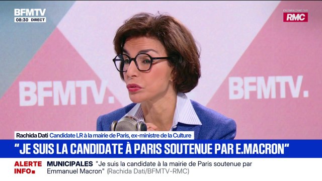 Municipales à Paris: Rachida Dati définit la candidature de Pierre-Yves Bournazel comme celle de l'échec ou de la volonté de reconduire cette gauche