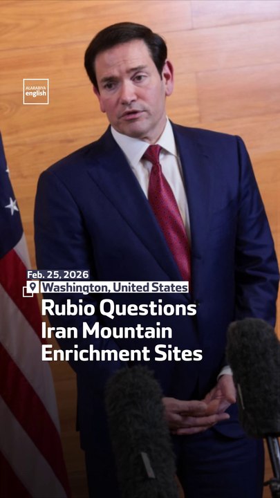 Rubio Questions Iran Mountain Enrichment Sites