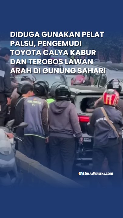 Diduga Gunakan Pelat Palsu, Pengemudi Toyota Ca...