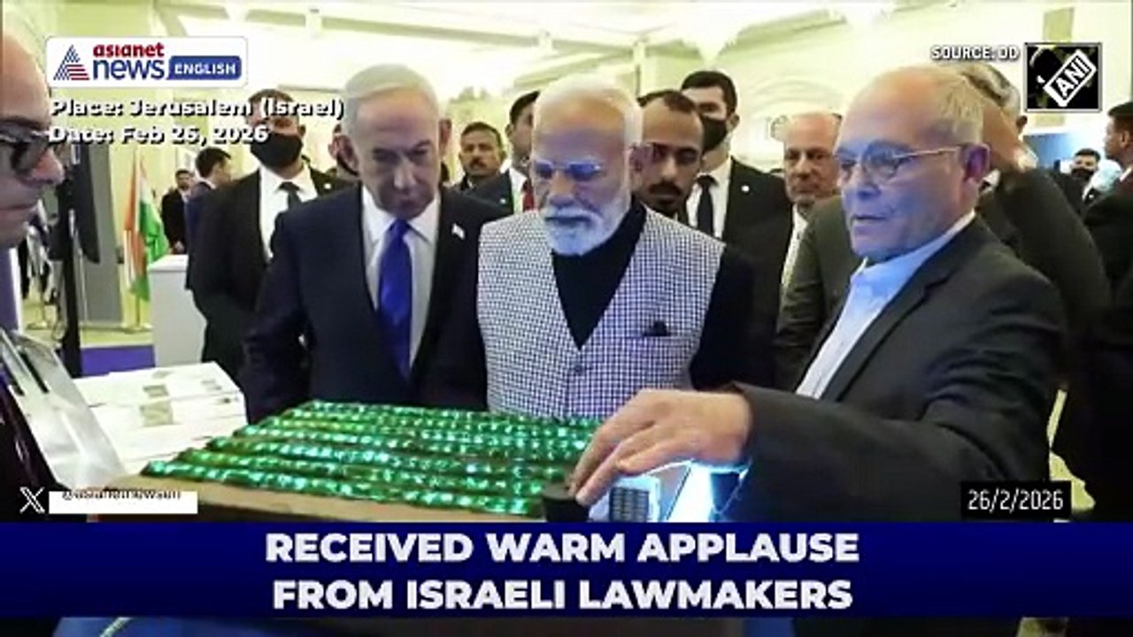 PM Modi & PM Netanyahu Visit Tech Innovation Showcase in Israel After Knesset Address